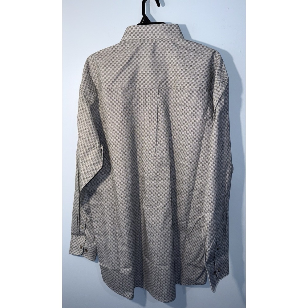 WRANGLER Men's Shirt George Strait Western Cowboy Rodeo Button Gray NEW Size XLT - Picture 6 of 7